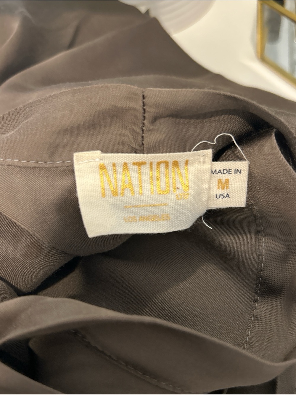 Nation LTD Brown Satin Wrap Maxi Skirt - Picture 3 of 3